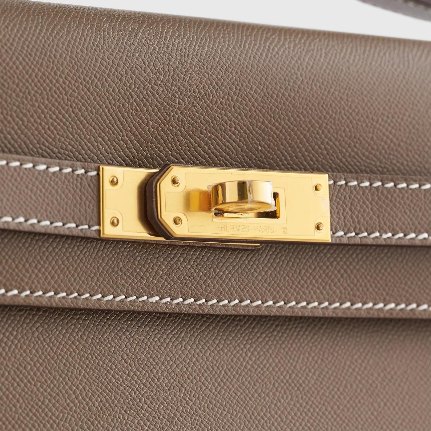 Hermès Kelly Elan27 Veau Madame Brown - Image 6