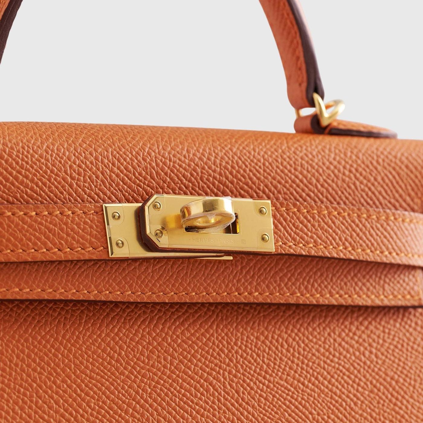 Hermès Mini Kelly Sellier Epsom Orange - Image 6
