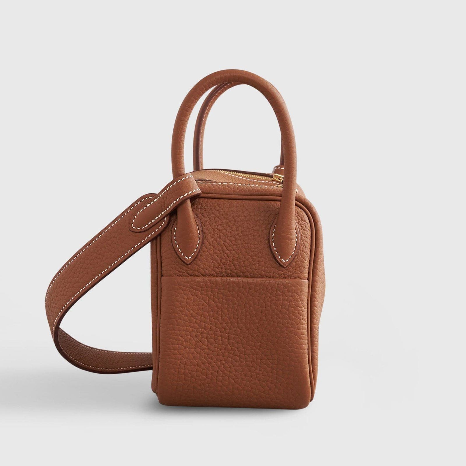 Hermès Lindy 20 Clemence Gold Leather - Image 3
