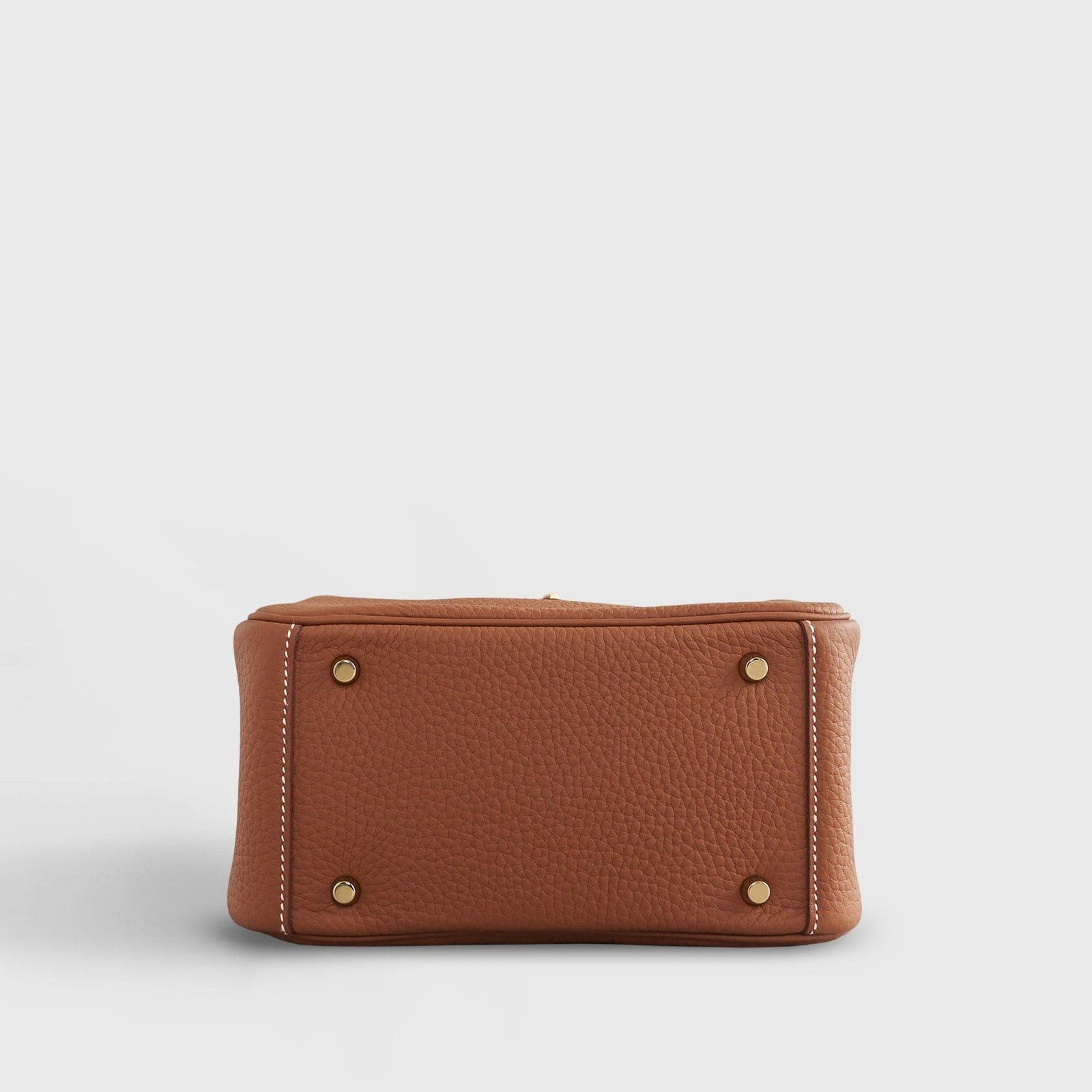 Hermès Lindy 20 Clemence Gold Leather - Image 5