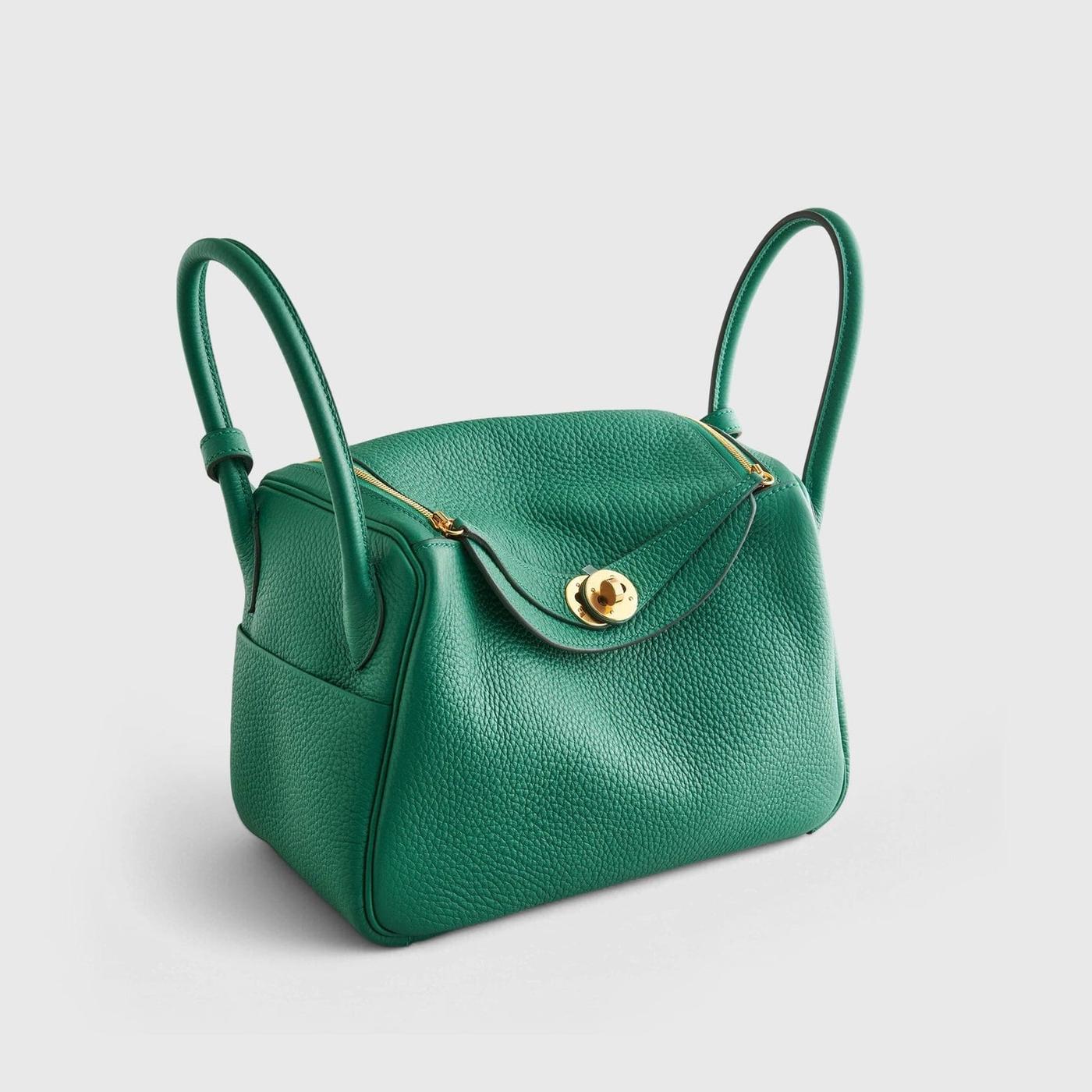 Alternative view of Hermès Lindy 26 Clemence Vert Vertigo