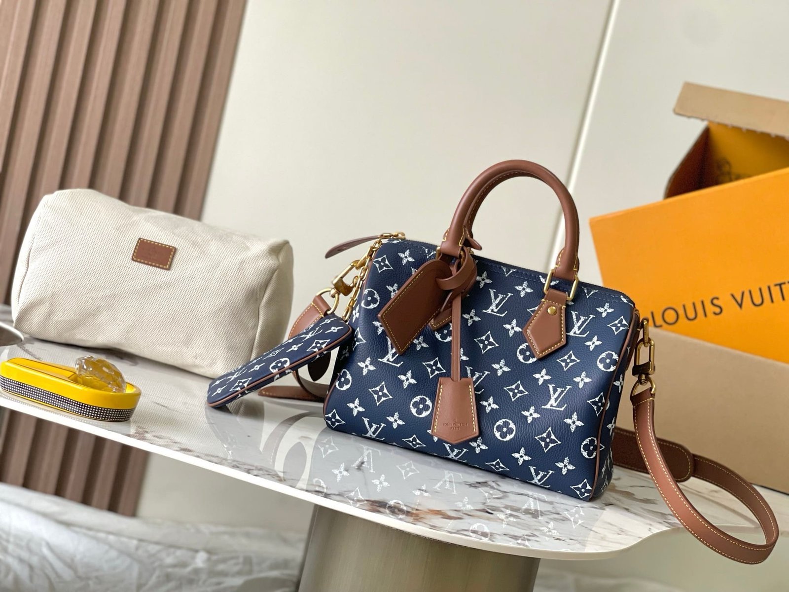 Louis Vuitton Speedy P9 25 Indigo Blue - Image 4