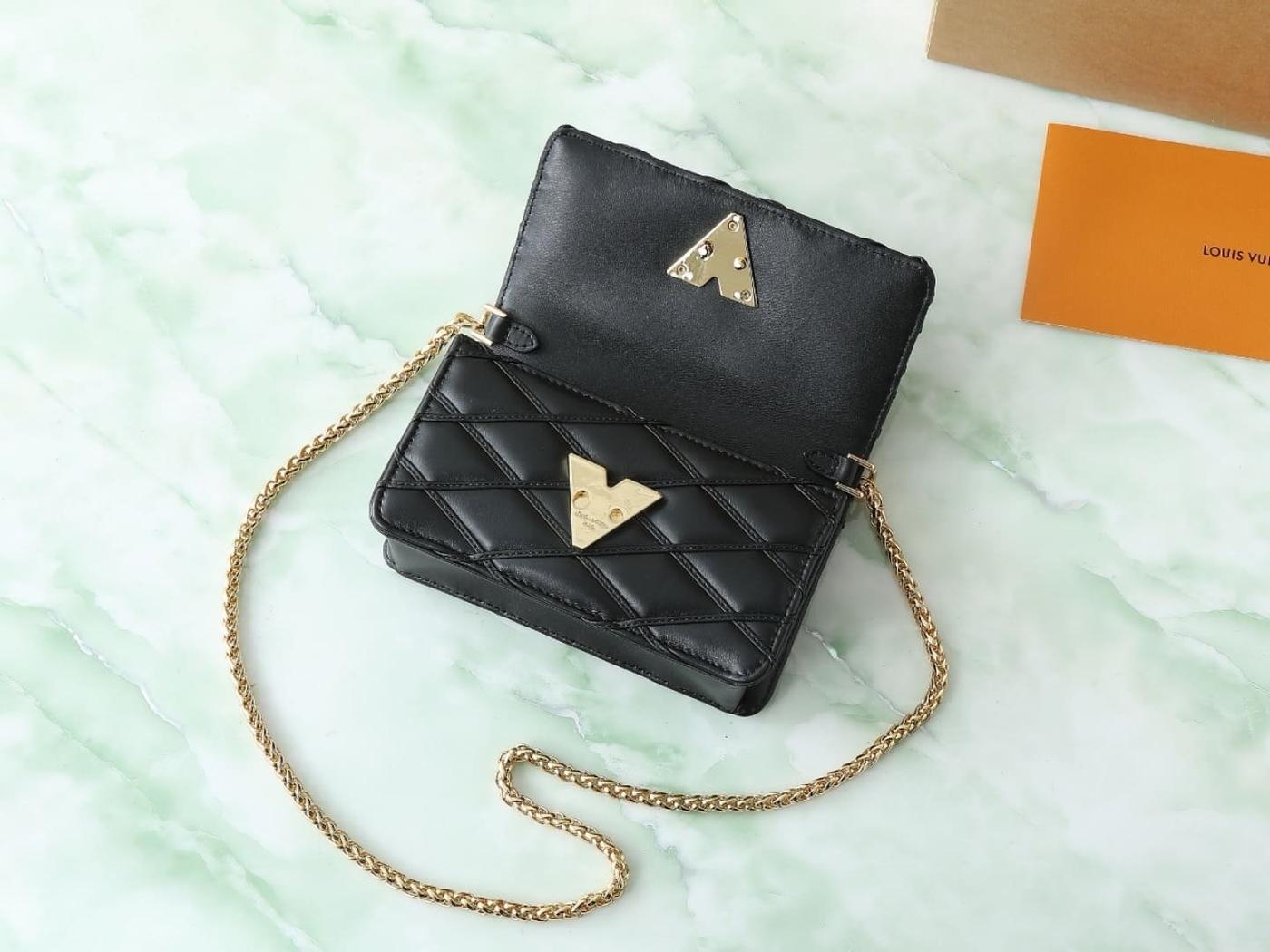 Louis Vuitton GO-14 WOC Black Lambskin - Image 7