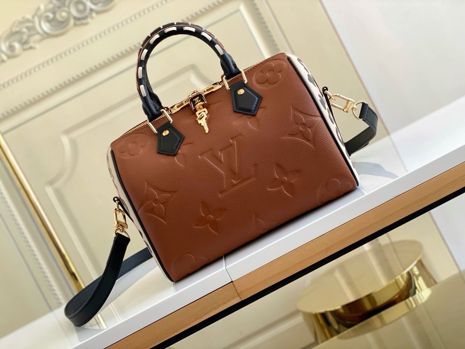 Alternative view of Louis Vuitton Speedy 25 Caramel Empreinte