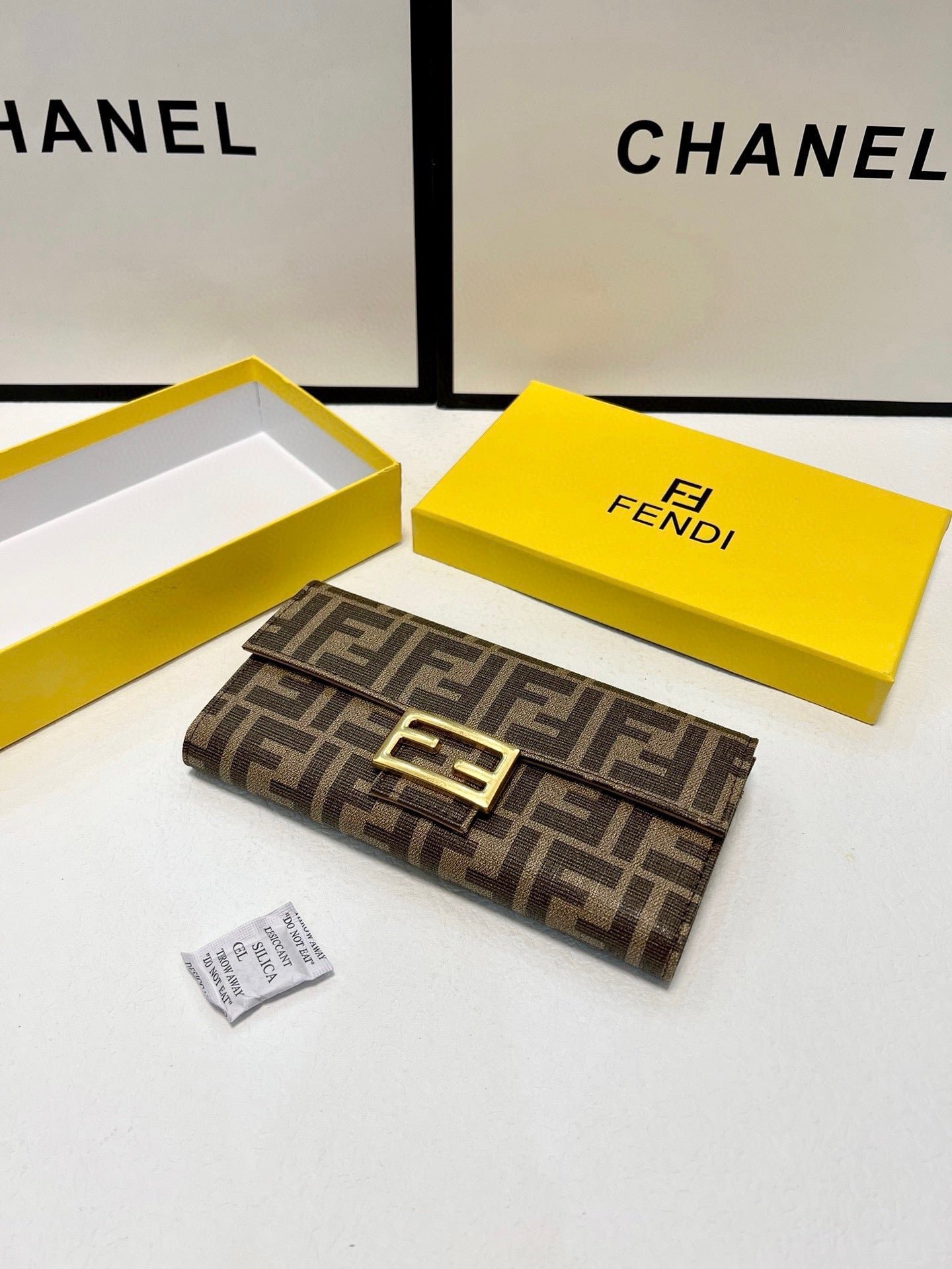 FENDI Vintage Canvas Long Wallet