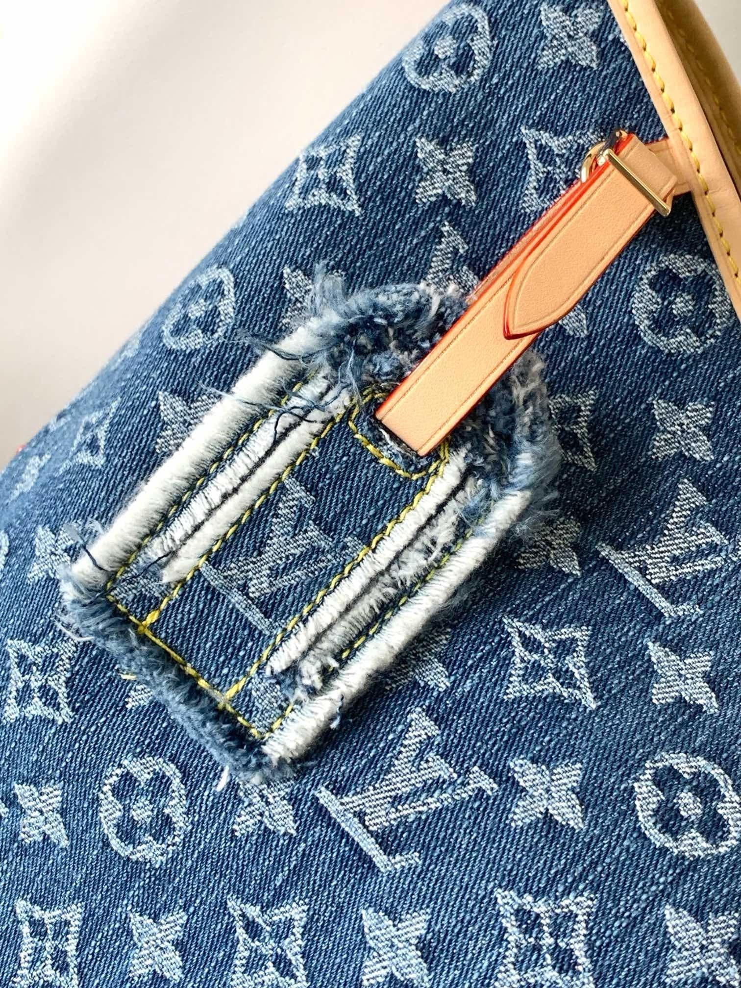 Louis Vuitton CarryAll MM Organic Denim - Image 6