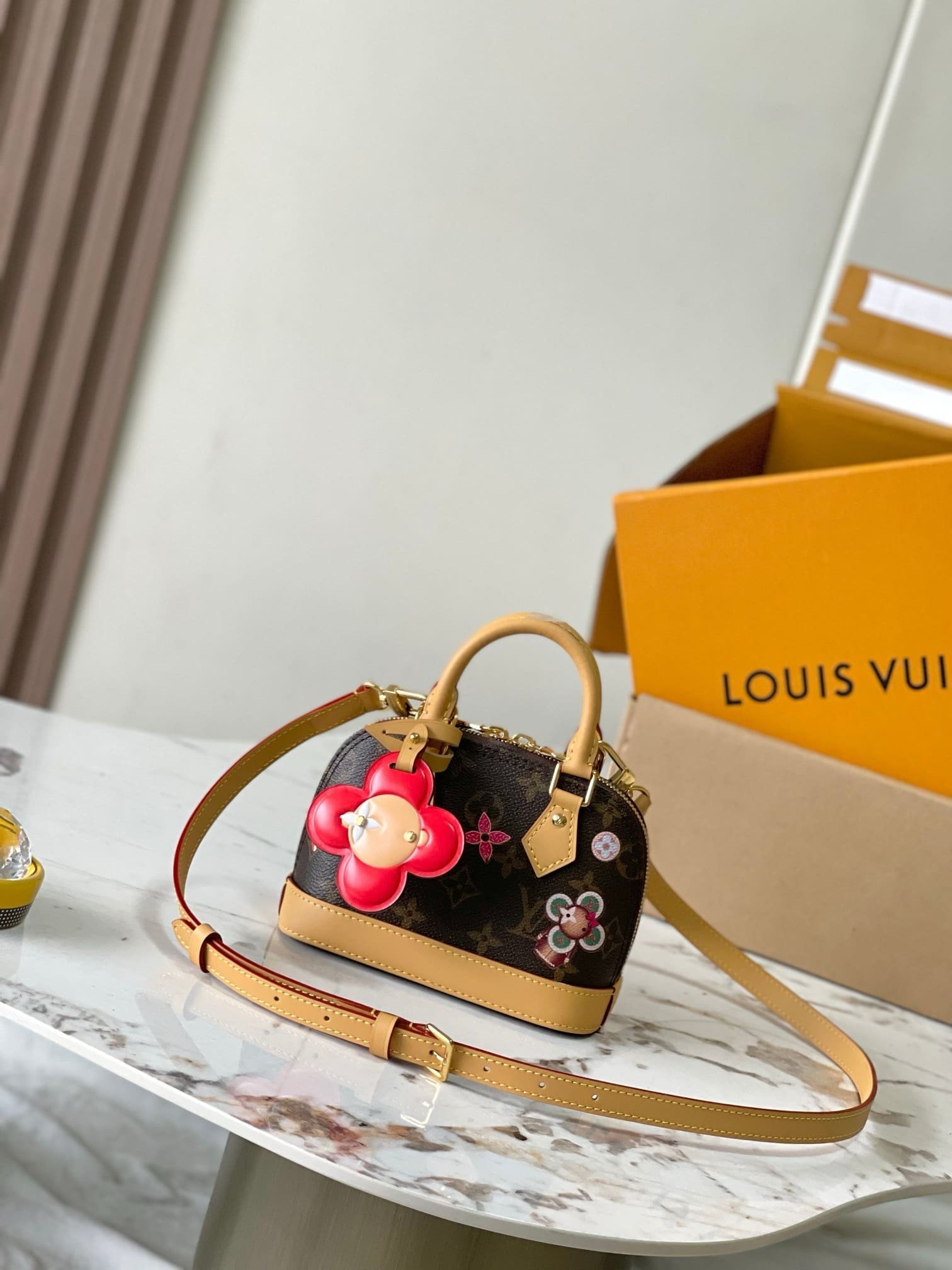 Alternative view of Louis Vuitton Nano Alma Candy Red