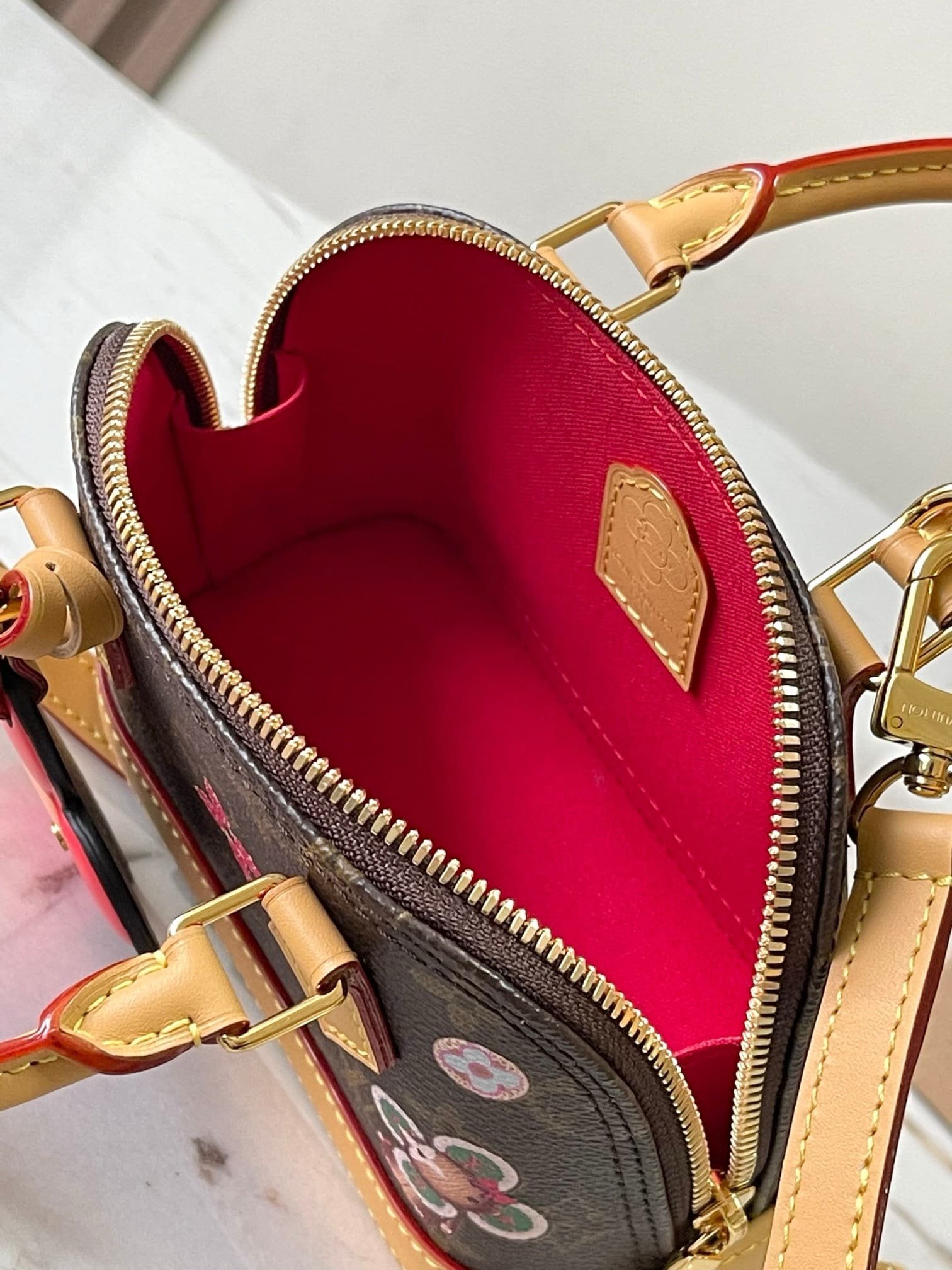 Louis Vuitton Nano Alma Candy Red - Image 6