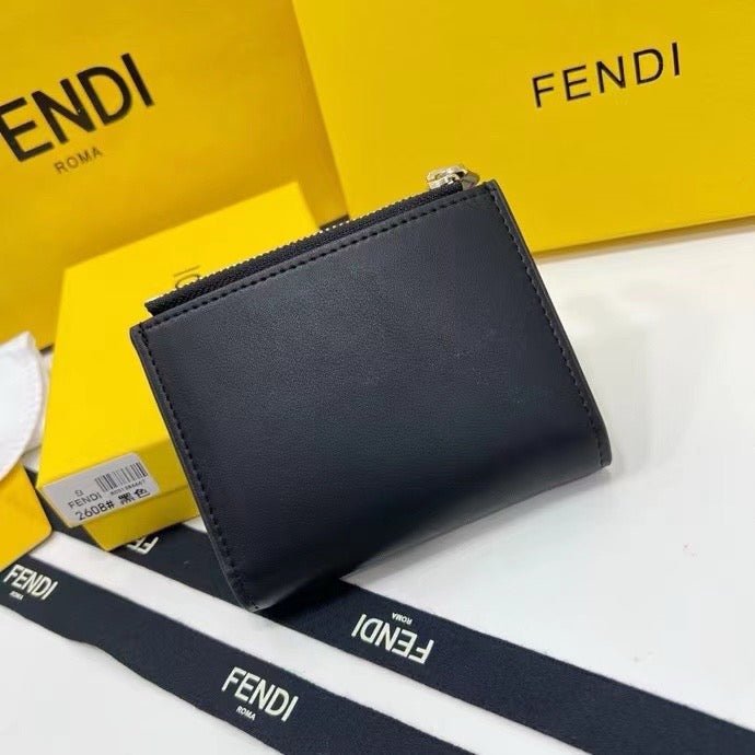 FENDI Printed Cowhide Short Wallet - Image 4