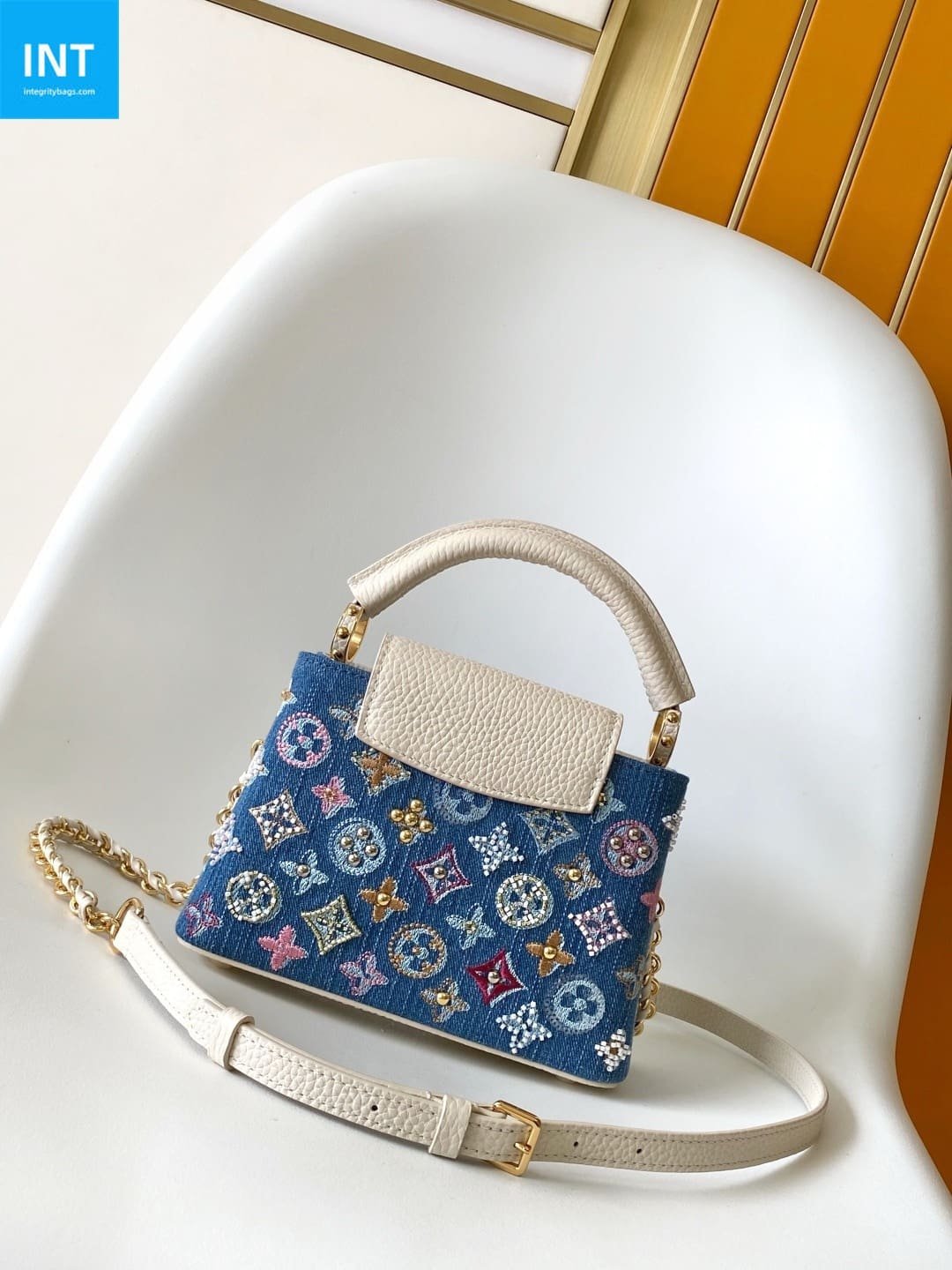 Louis Vuitton Capucines Mini Denim Canvas - Image 3