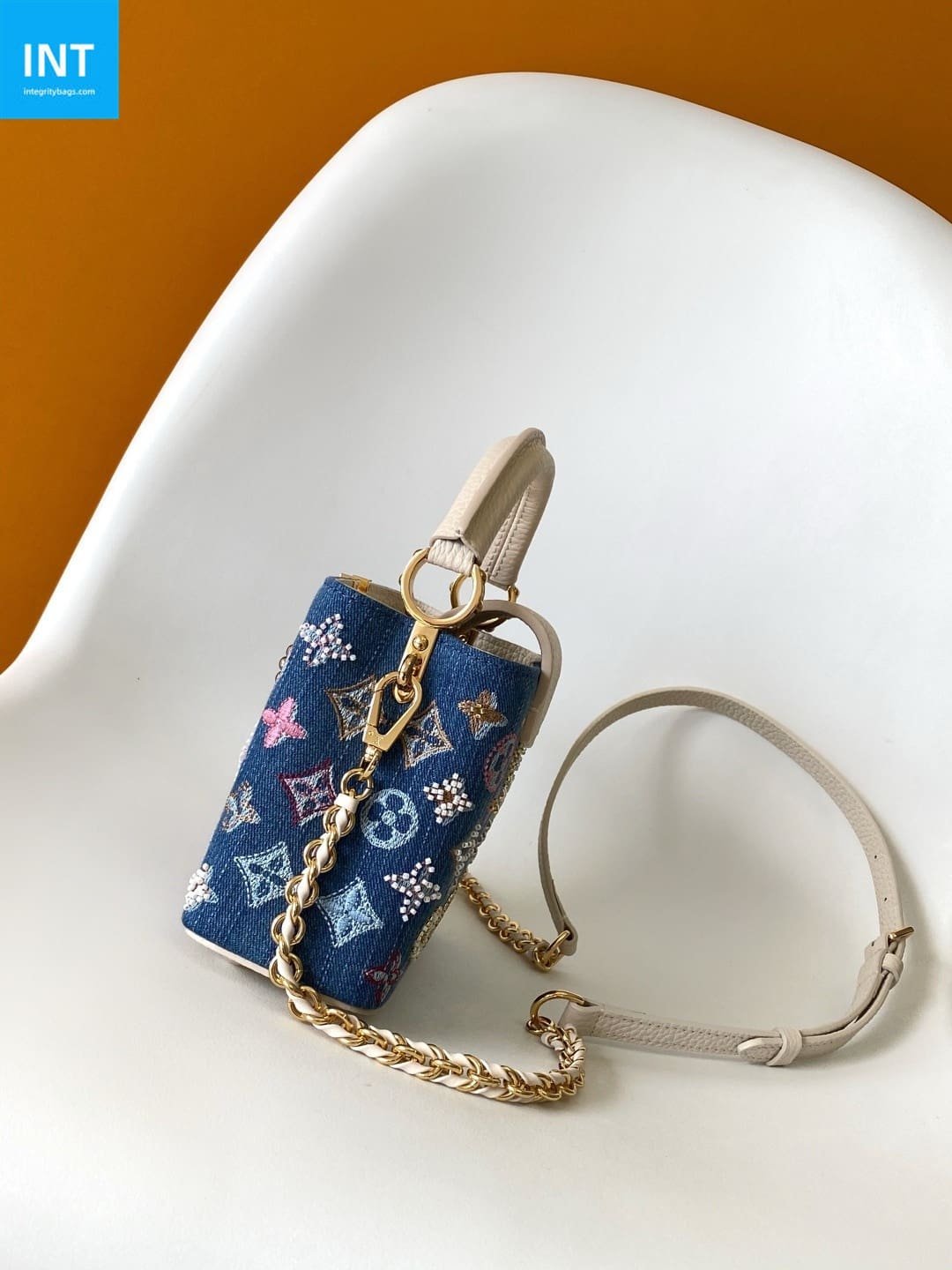 Louis Vuitton Capucines Mini Denim Canvas - Image 4