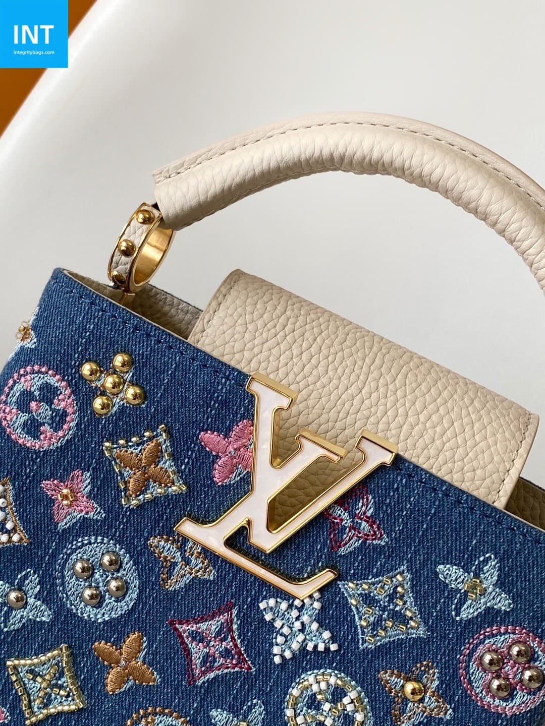 Louis Vuitton Capucines Mini Denim Canvas - Image 6