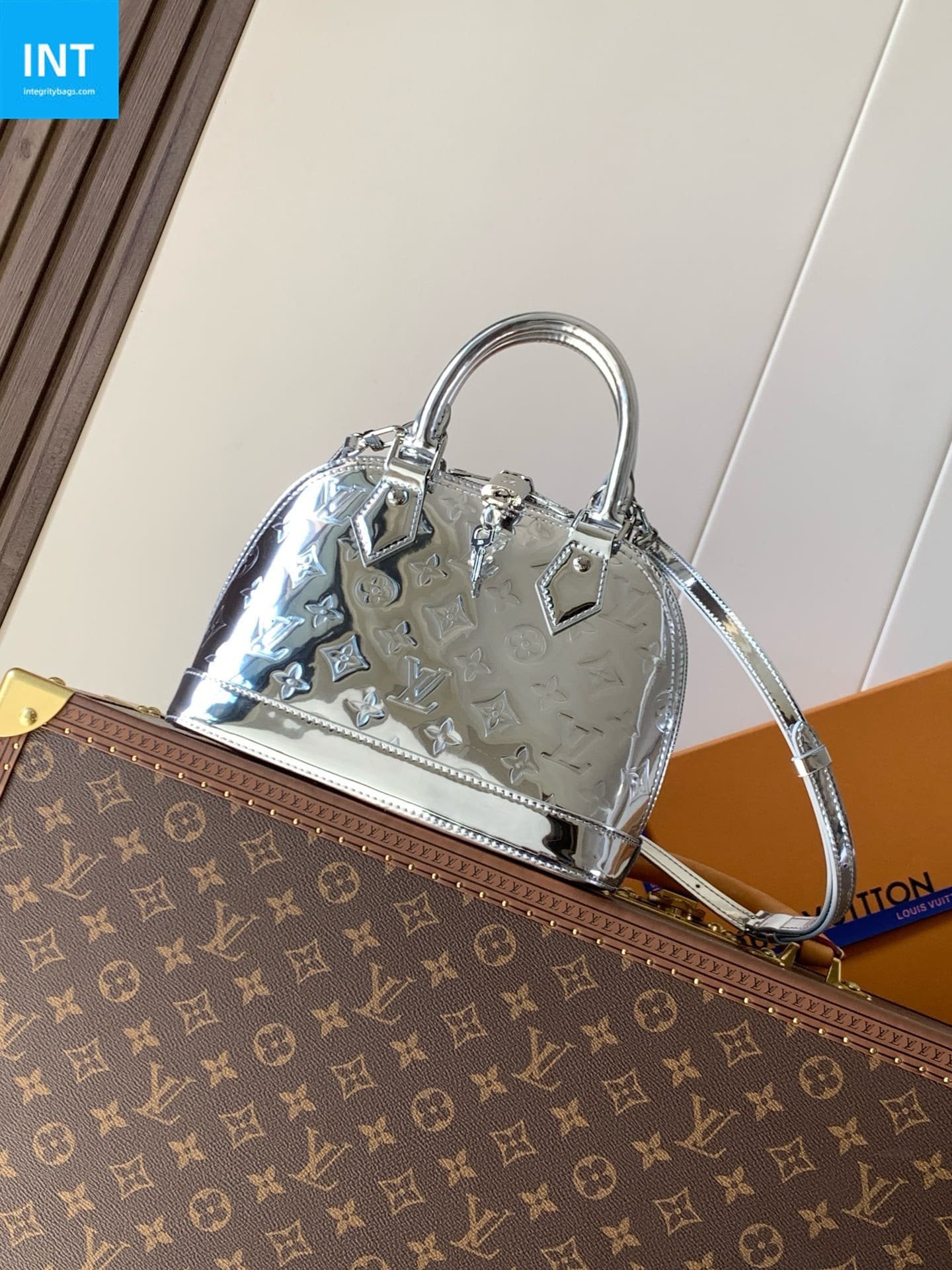 Louis Vuitton Alma BB Silver Miroir Ski Reflective - Image 3