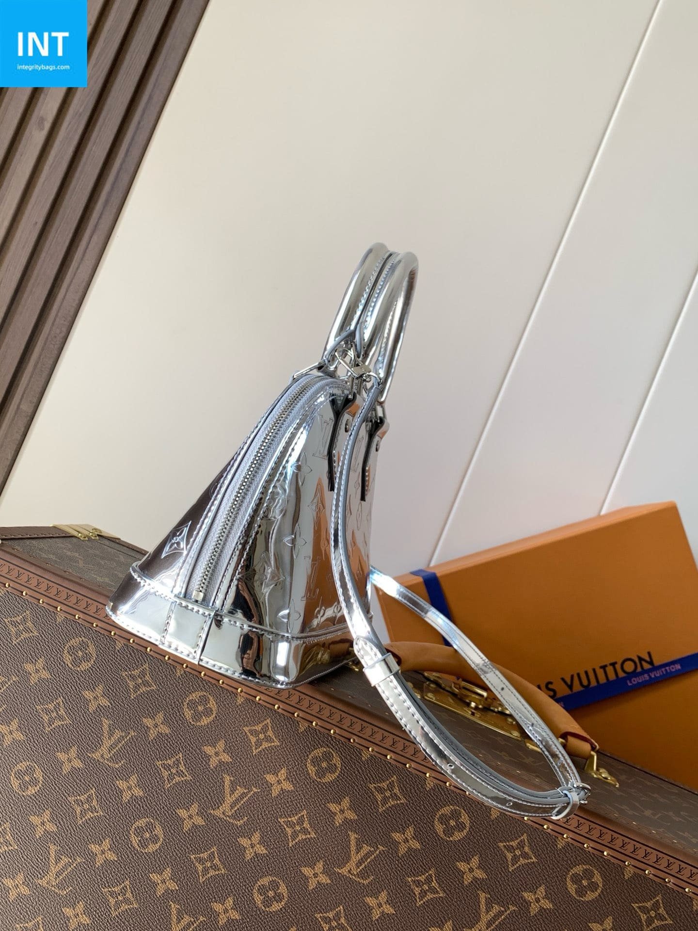 Louis Vuitton Alma BB Silver Miroir Ski Reflective - Image 4