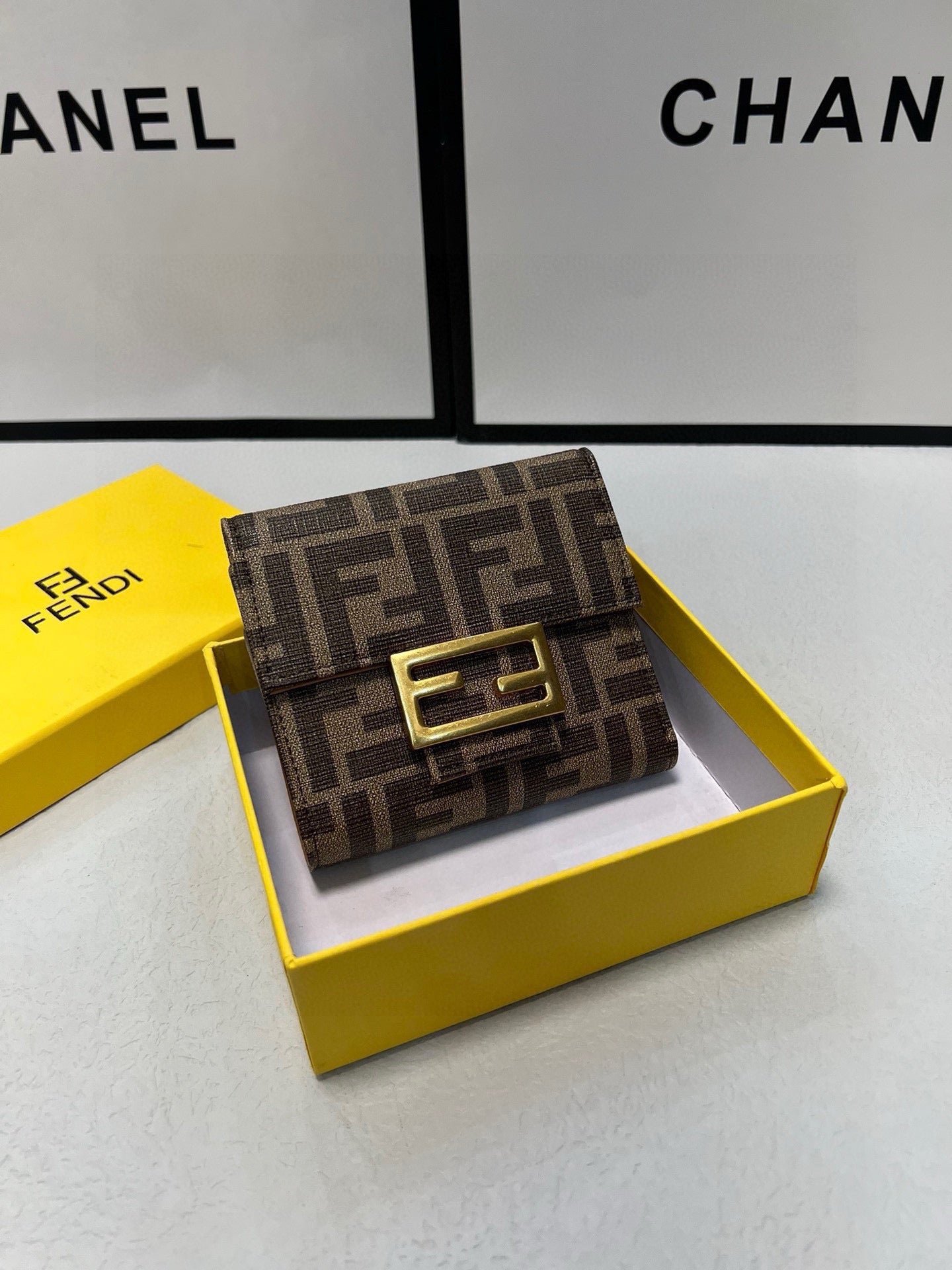 Alternative view of Fendi FF Monogram Leather Wallet