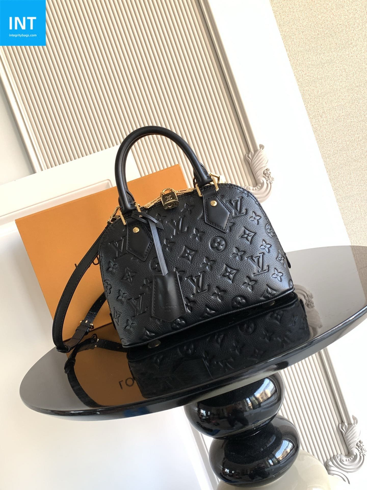 Louis Vuitton Alma BB Black Empreinte - Image 5