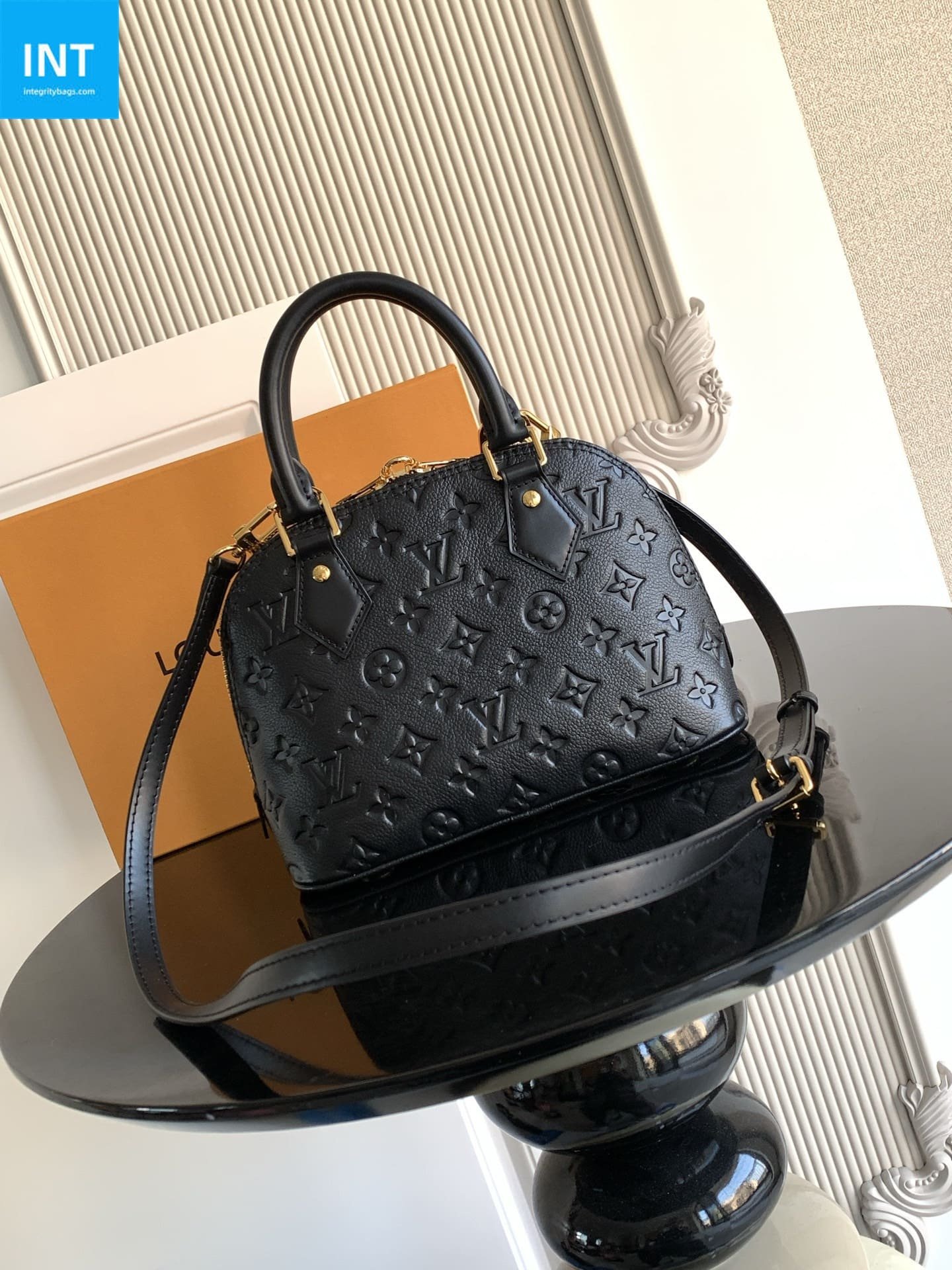 Louis Vuitton Alma BB Black Empreinte - Image 4