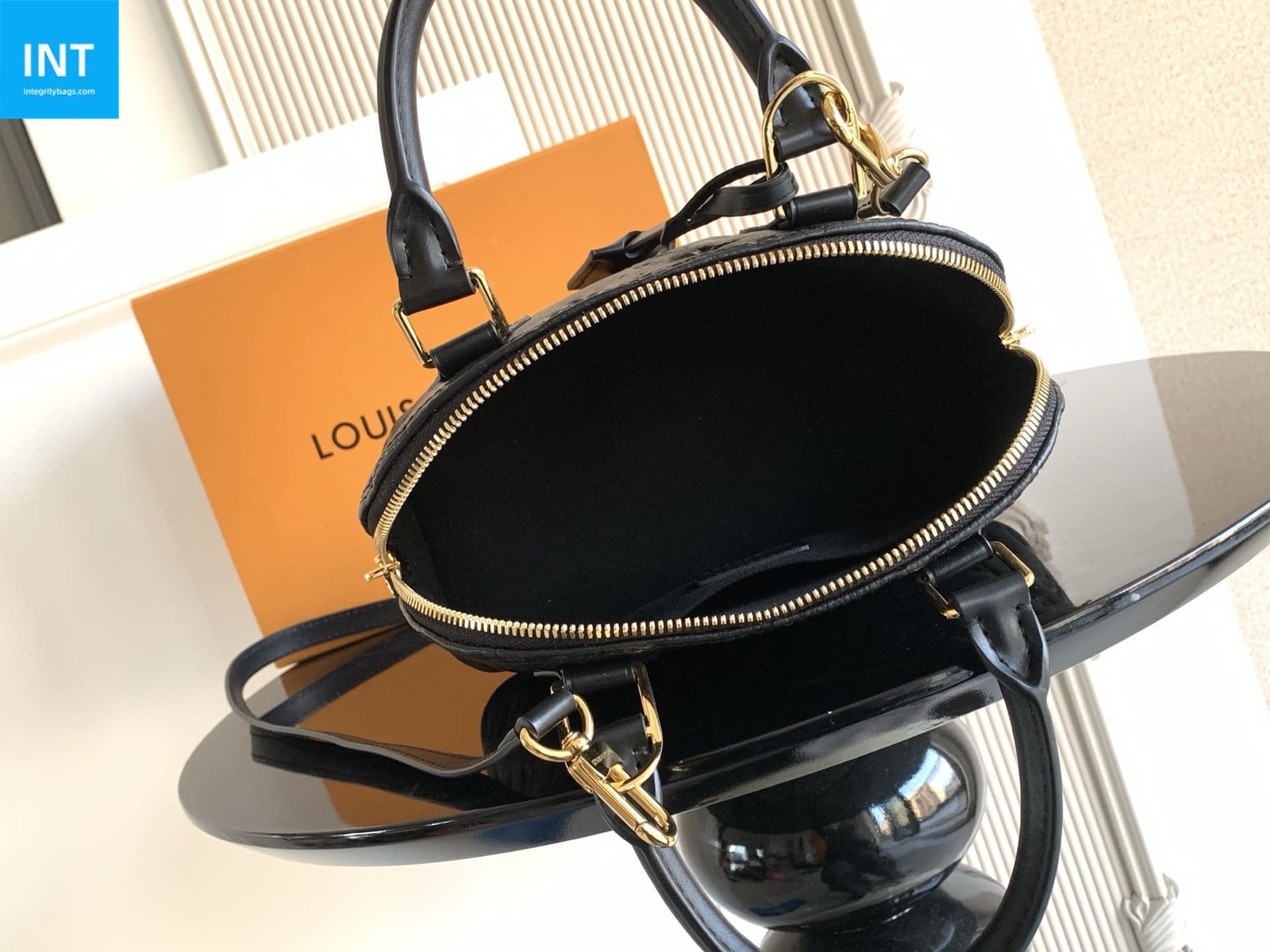 Louis Vuitton Alma BB Black Empreinte - Image 11