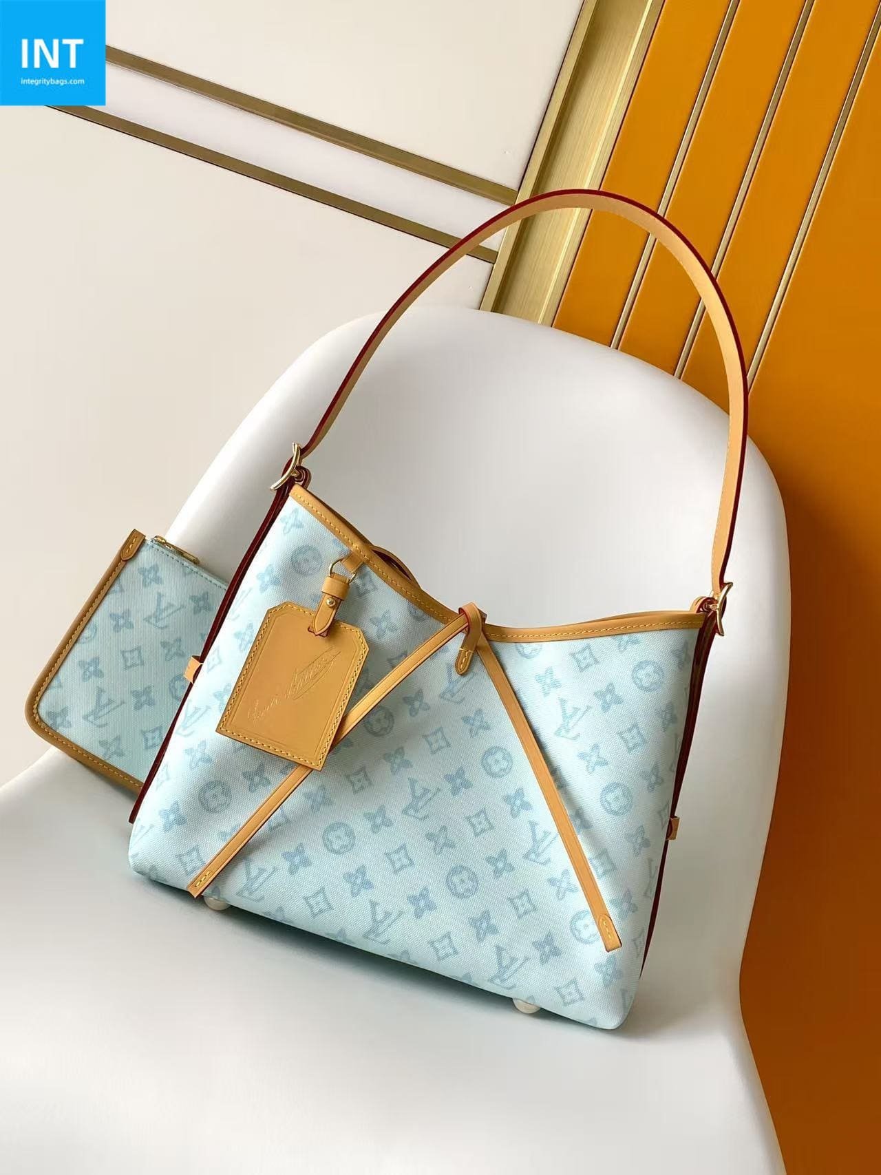Alternative view of Louis Vuitton CarryAll PM Origine Bleu