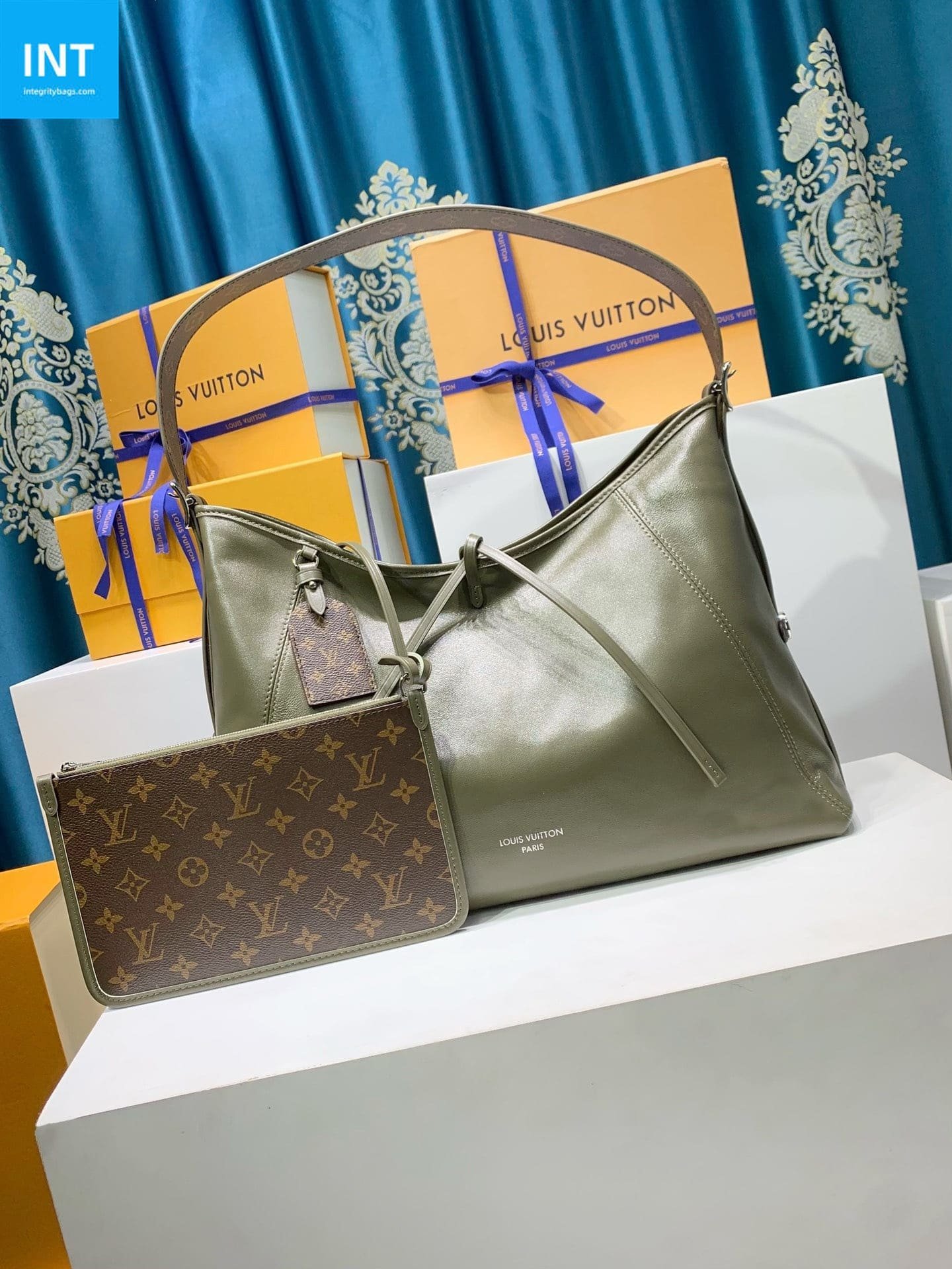 Alternative view of Louis Vuitton CarryAll MM Empreinte Green