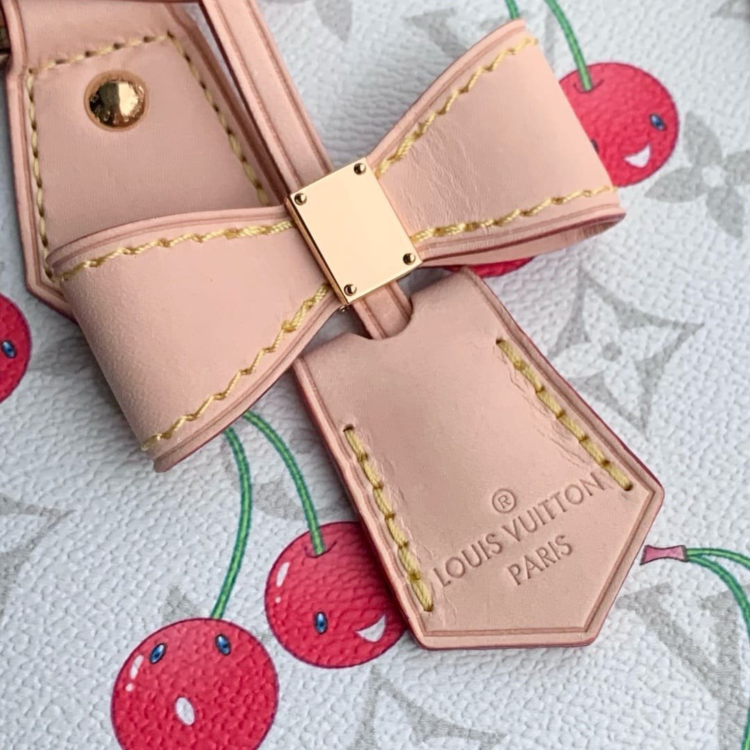Louis Vuitton LVxTM Alma BB White Cherry - Image 11