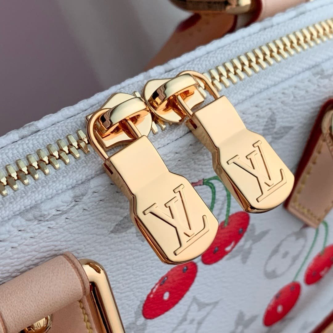 Louis Vuitton LVxTM Alma BB White Cherry - Image 9