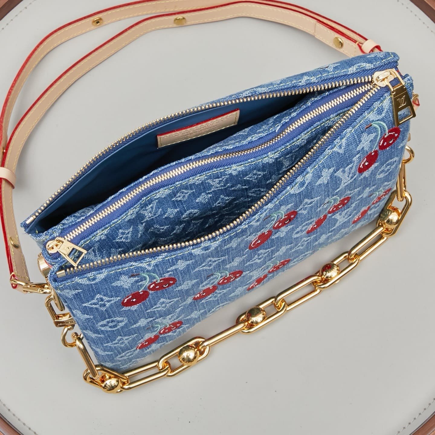 Louis Vuitton Coussin PM Cherry Denim - Image 7