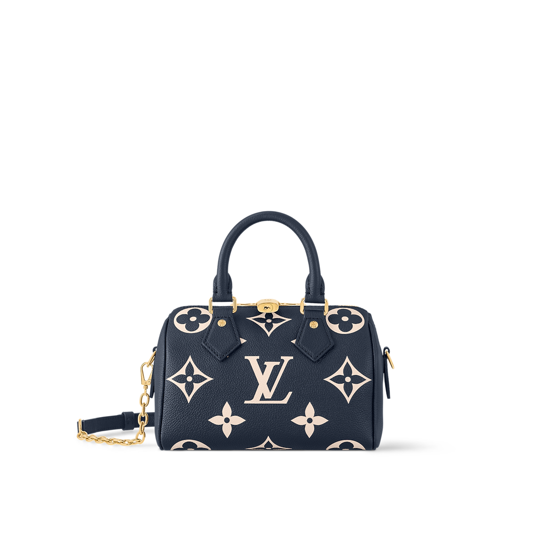 Louis Vuitton Speedy 20 Navy Two-Tone