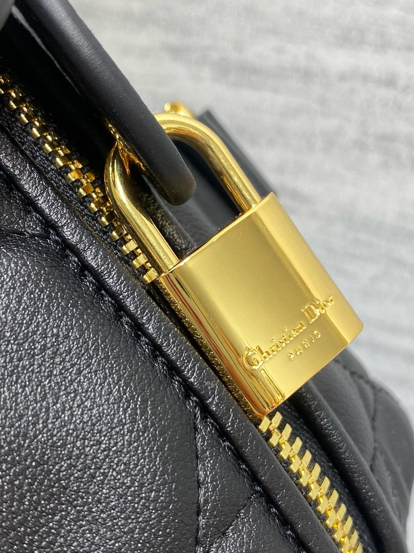 Dior Groove 25 Black Calfskin Gold Hardware - Image 6