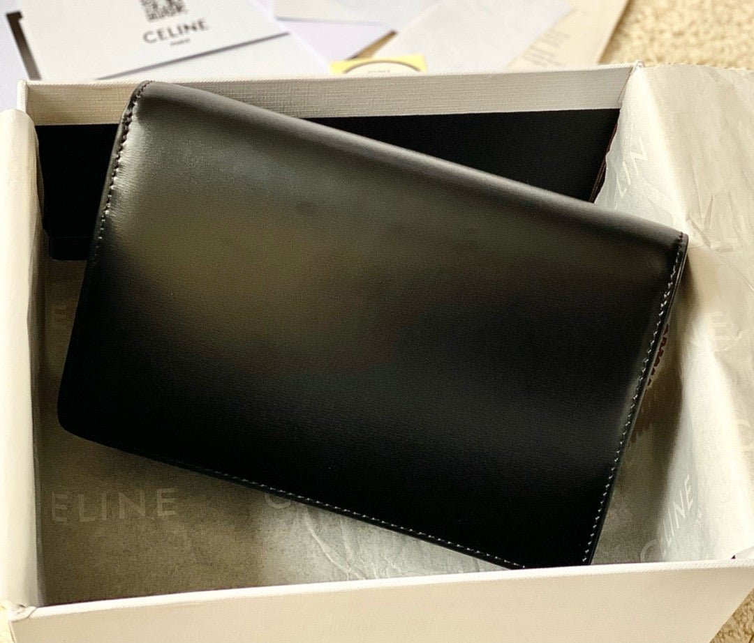 Alternative view of Celine Triomphe WOC 20 Black Calfskin