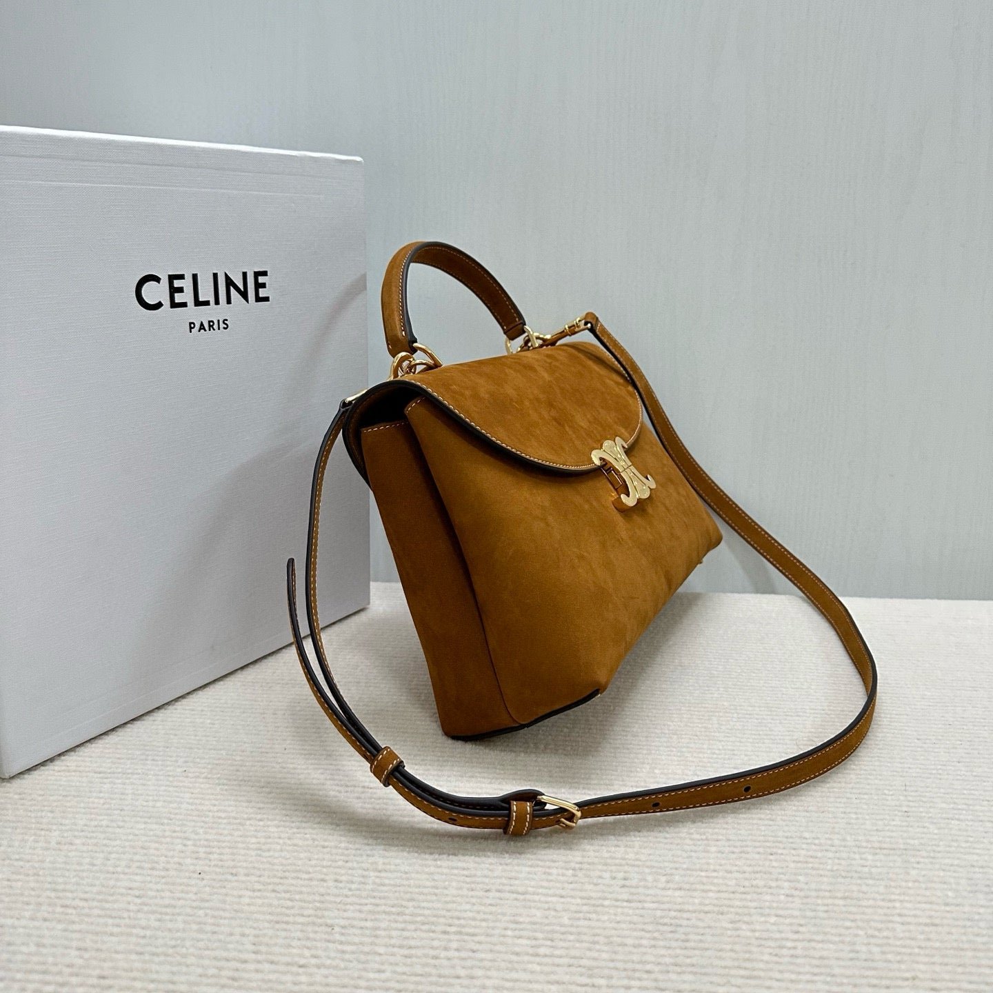 Alternative view of Celine Nino Teen Suede Calfskin Handbag