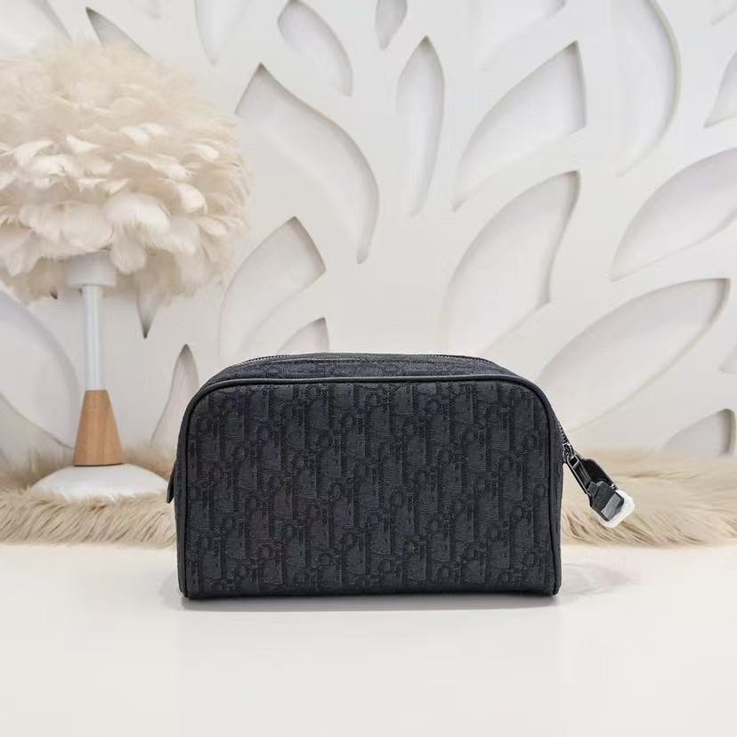 Alternative view of Dior Toiletry Bag Black Obliqueand Grained Calfskin