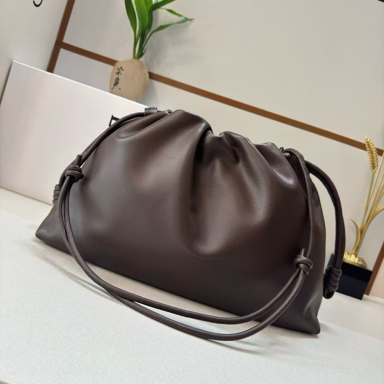Alternative view of Loewe Flamenco Purse 41 Bag Dark Brown Nappa Lambskin