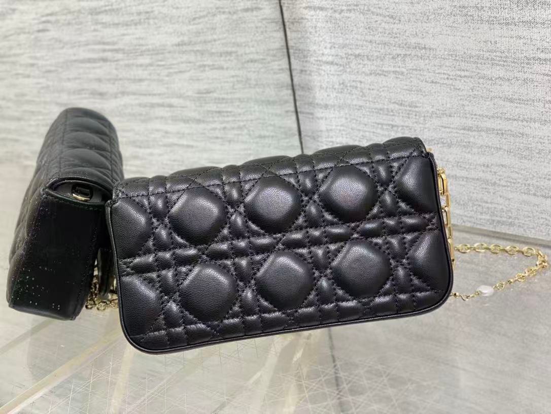 Alternative view of Dior My Dior Black Quilted Lambskin Chain Bag