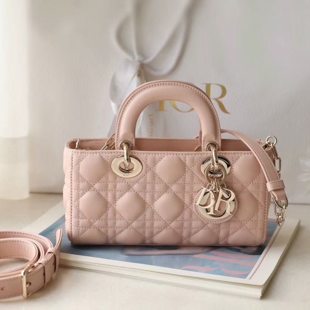 Dior Lady D-Joy Bag in Powder Pink Lambskin