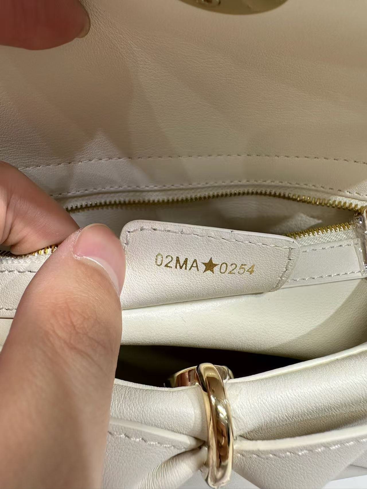 Dior Cigale Pure White Lambskin Hand Bag - Image 6