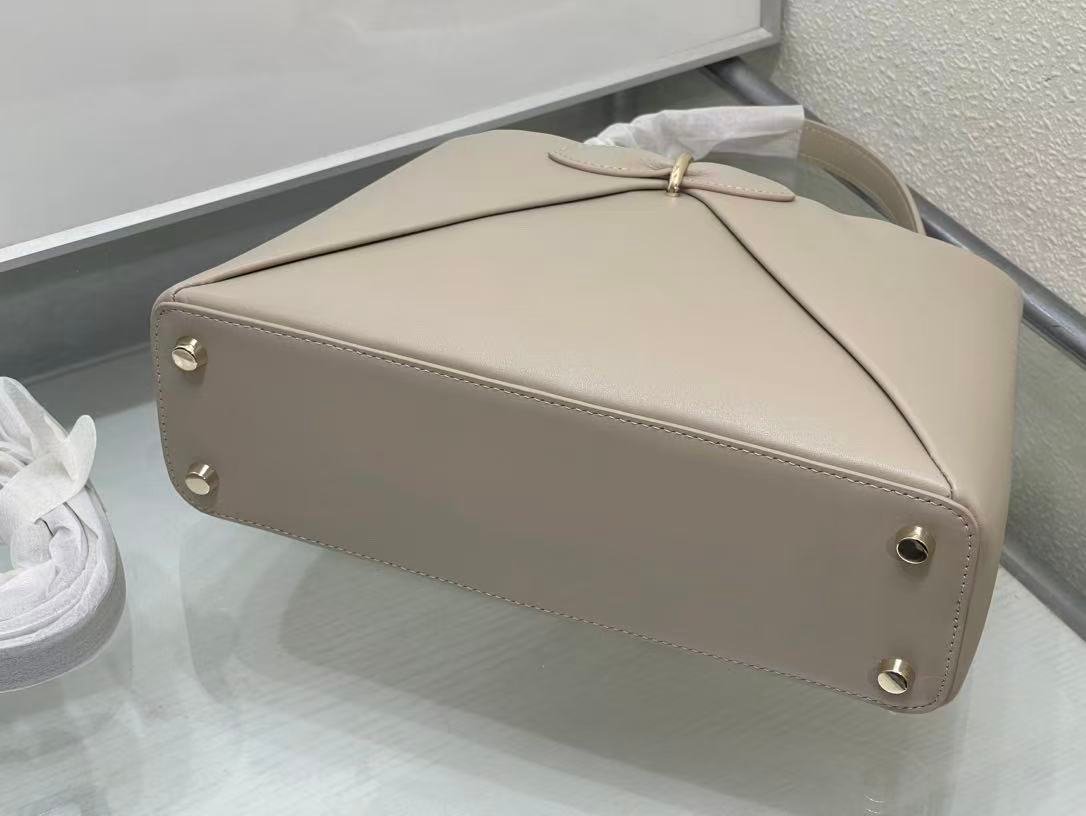 Dior Cigale Light Taupe Lambskin Top Handle Bag - Image 6