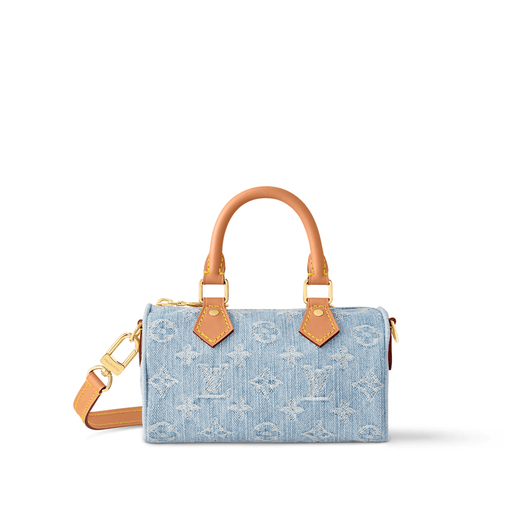 Louis Vuitton Nano Speedy Stonewashed