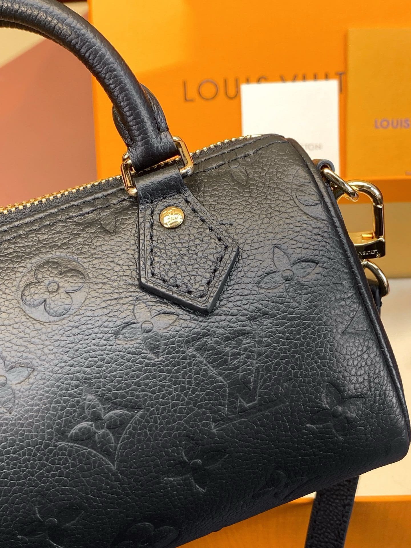 Louis Vuitton Nano Speedy Black Empreinte - Image 8
