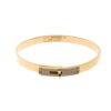 Hermès Gold Kelly Lock Diamond Bangle