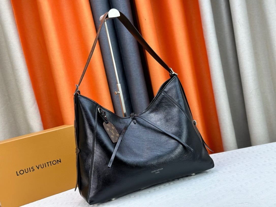 Louis Vuitton CarryAll Dark MM Lambskin - Image 4