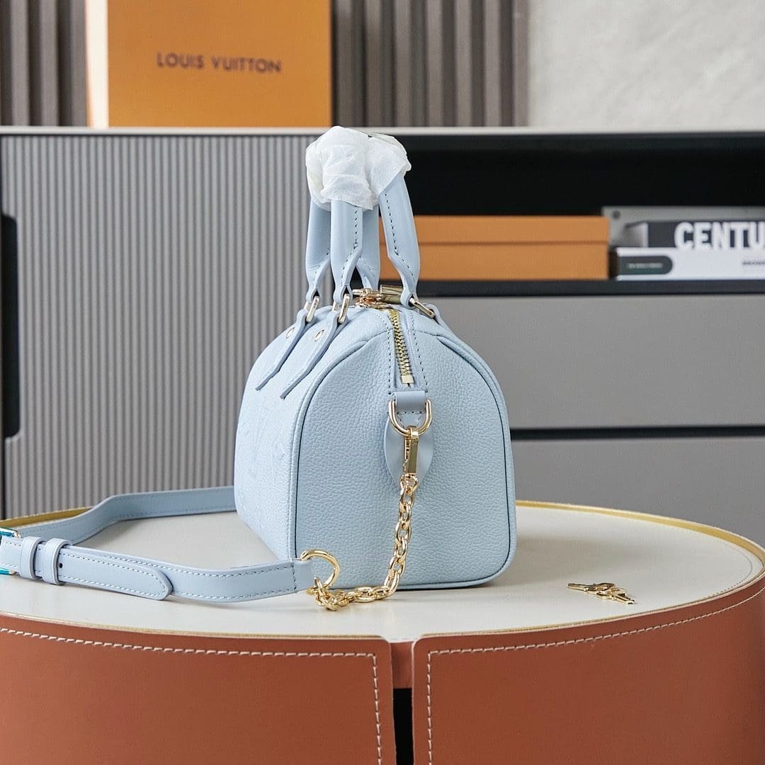 Louis Vuitton Speedy 20 Blue Hour Cowhide - Image 5