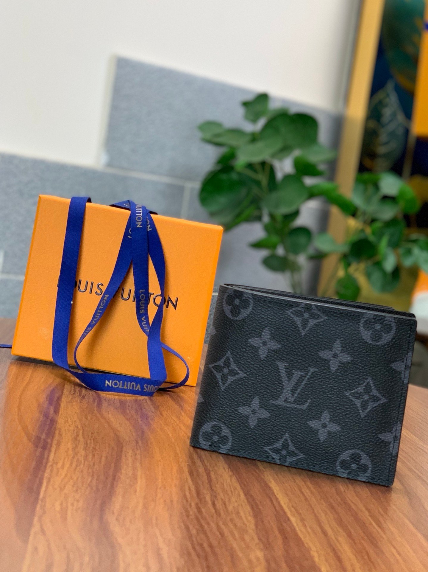 Alternative view of LOUIS VUITTON AMERIGO WALLET MONOGRAM CANVAS IN BLACK 11CM N60053