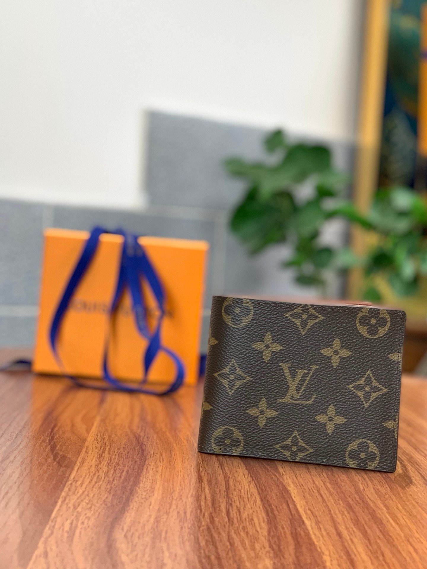 Alternative view of LOUIS VUITTON AMERIGO WALLET MONOGRAM CANVAS IN BROWN 11CM N60053