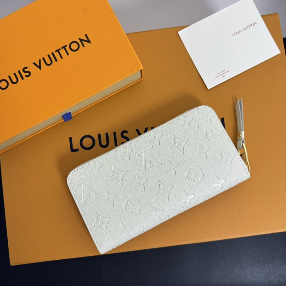 Alternative view of LOUIS VUITTON ZIPPY WALLET MONOGRAM EMPREINTE LEATHER WHITE 21CM