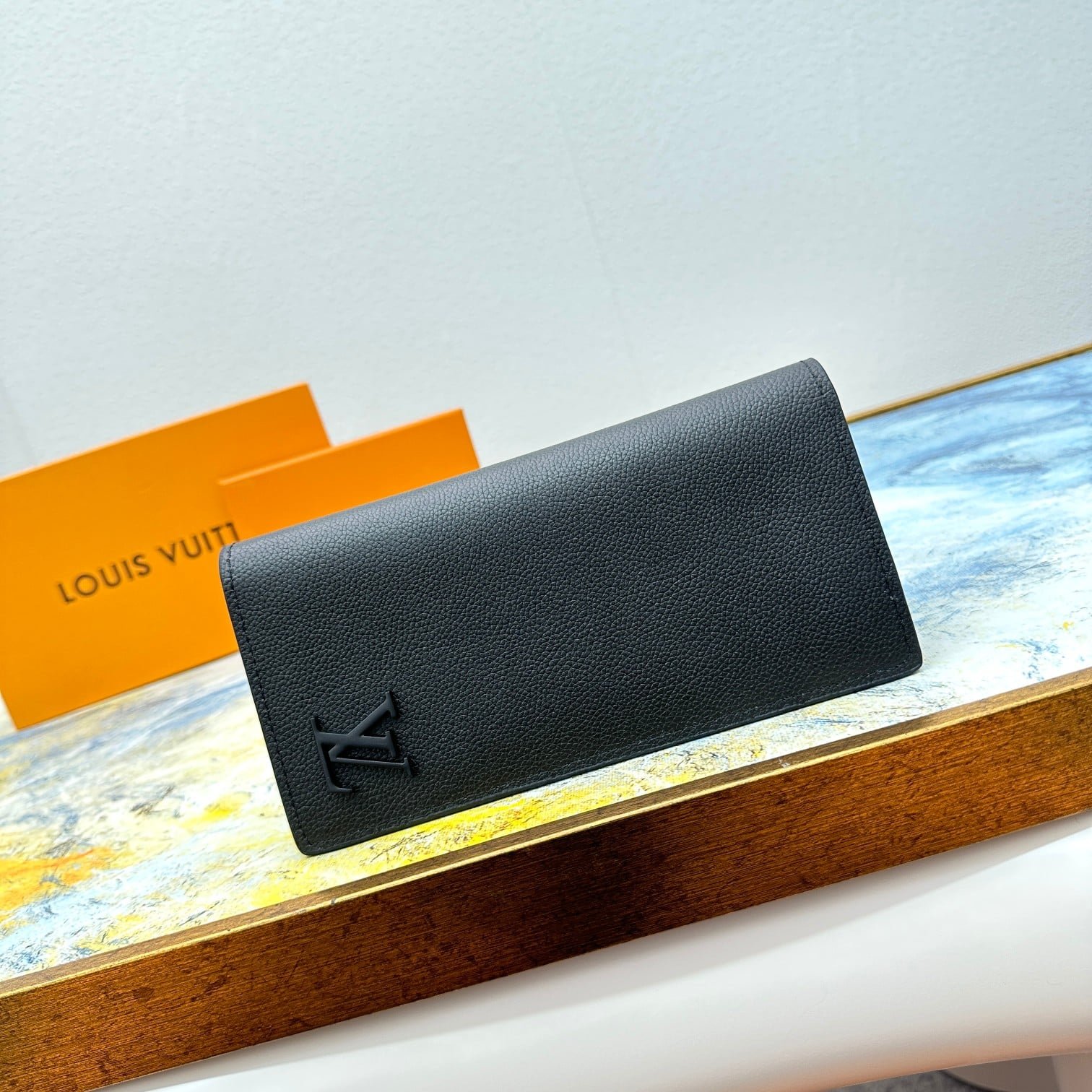 Alternative view of LOUIS VUITTON BRAZZA WALLET BLACK 19CM M69980