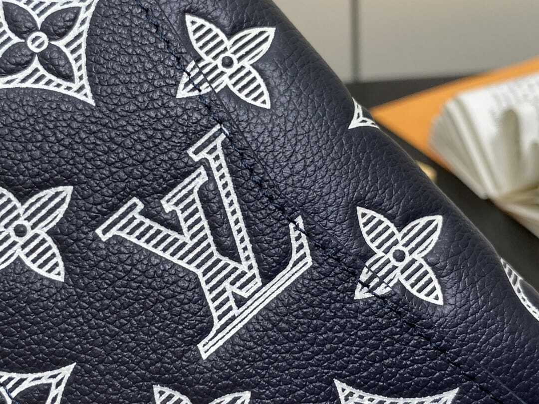 LV Navy Print Passport Men’s Style Cover - Image 7