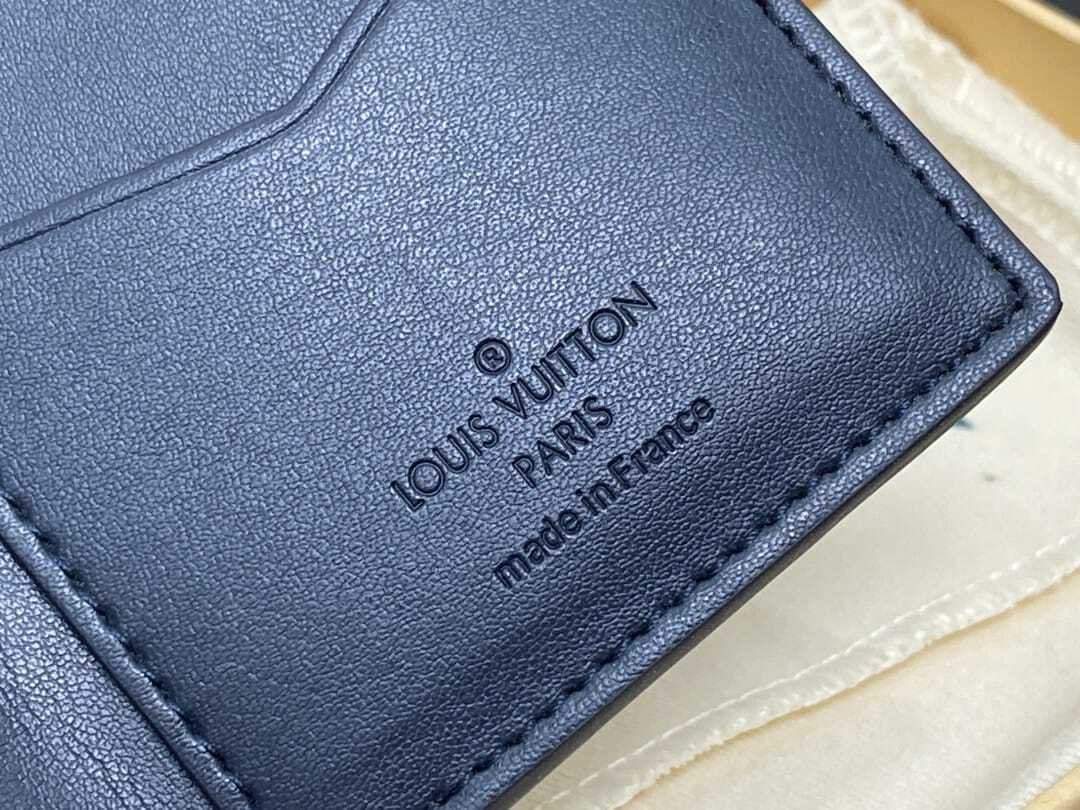 Alternative view of LOUIS VUITTON POCKET ORGANIZER MONOGRAM CALFSKIN NAVY BLUE 7CM M83378