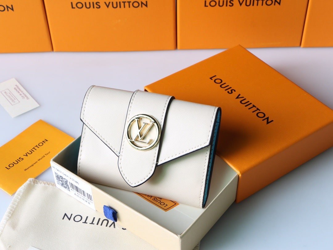 Alternative view of LOUIS VUITTON LV PONT 9 COMPACT WALLET CREAM 12CM M69176