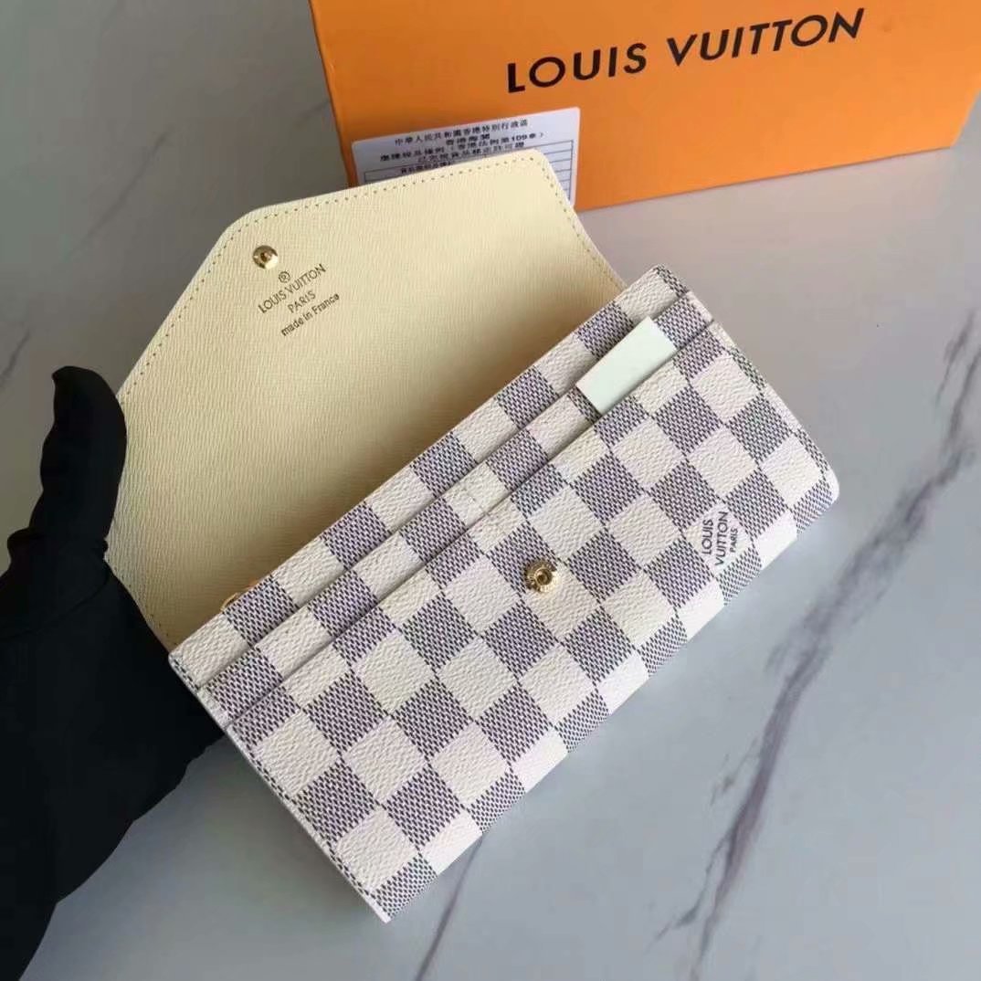 LV Damier Azur Envelope Wallet - Image 6